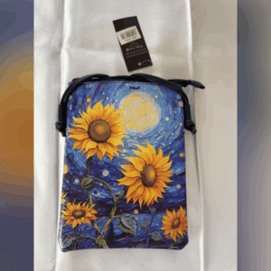 Leather Cross Body Purse (Sunflower)