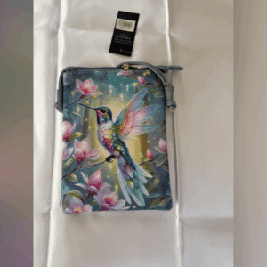 Leather Cross Body Purse (Hummingbird)