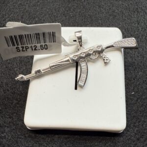 Silver .925 Large Rifle Pendant