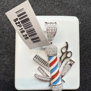 Silver .925 Large Barber Pendant