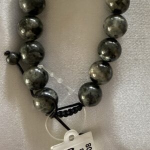 7" braclet Black Labradorite Stone